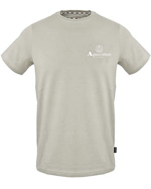 Aquascutum Crew Neck Short Sleeve Regular Fit T-Shirt - Grey