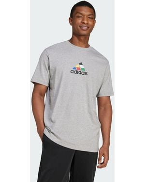 adidas House Of Tiro Nations Graphic Tee - Grey