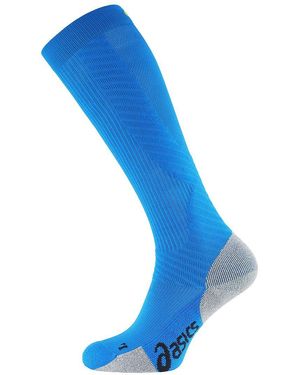 Asics Logo Compression Support Medium Socks Cotton - Blue
