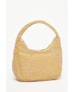 Quiz Embellished Mini Bag - Metallic