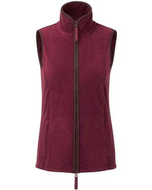 PREMIER Ladies Artisan Fleece Gilet - Purple