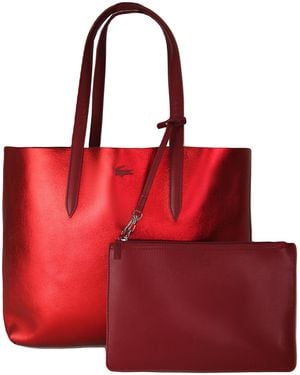 Lacoste Anna Reversible Tote Bag Textile - Red
