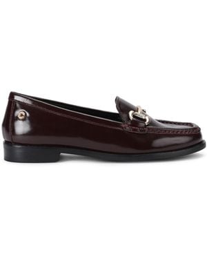 Carvela Kurt Geiger Patent Leather Snap Loafers - Black
