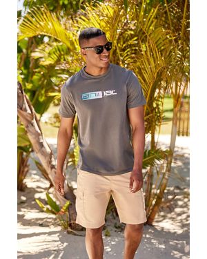 Mountain Warehouse 'Chase' Graphic T-Shirt Breathable Summer Casual Tee Cotton - Multicolour