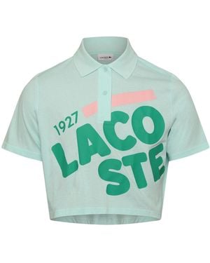 Lacoste Fit Printed Organic Cotton Polo - Green