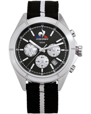 Le Coq Sportif Accessories Essentiel Fabric Strap Digital Watch - Black