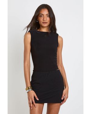 Boohoo Tall Basic Jersey Skort - Black