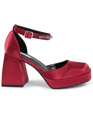 Versace 19.69 Abbigliamento Sportivo 19V69 Ankle Strap Pump Bordeaux - Red
