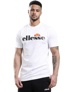 Ellesse Adults Tshirt Tewsbury Textile - White