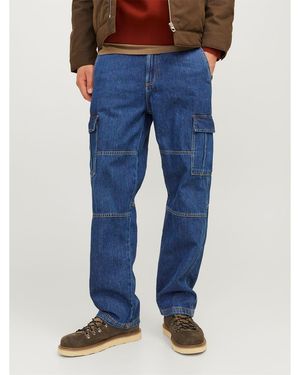 Jack & Jones And Eddie Carpenter Relaxed Jeans - Blue
