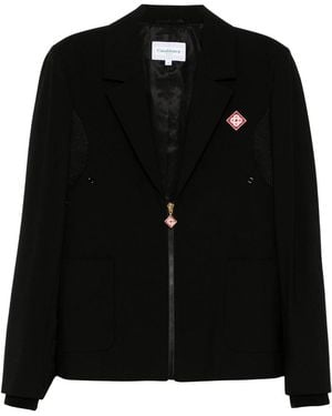 CASABLANCA Zip-Up Sports Tailoring Jackets - Black