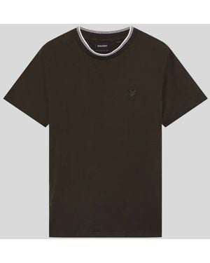 Lyle & Scott Superfine Cotton Tipped T-Shirt - Black