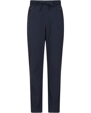 Mountain Warehouse 'Explorer' Trousers Sun Protection Quick Dry Holiday Adventure Trousers Polyamide - Blue