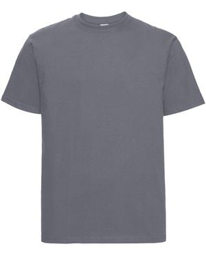 Russell Europe Classic Heavyweight Ringspun Short Sleeve T-Shirt (Convoy) - Grey