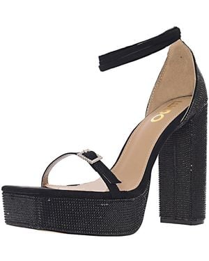 EGO Tahlia Platform Heeled Sandals - Black