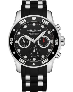 Stuhrling Regal 4059 Quartz Chronograph 44Mm - Black