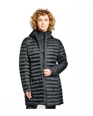 Peter Storm Long Down Insulated And Water Repellent Jacket With Hood, Winter Coat - Black