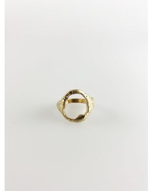 SVNX Cut Out Signet Ring - White