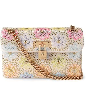 Kurt Geiger Fabric Mini Brixton Bag - Pink