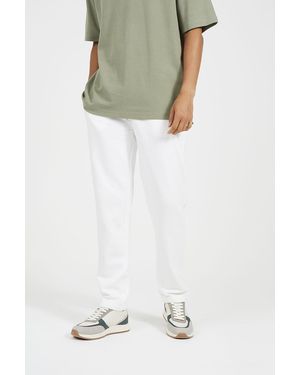 Brave Soul Straight Leg Open Hem Joggers - Natural