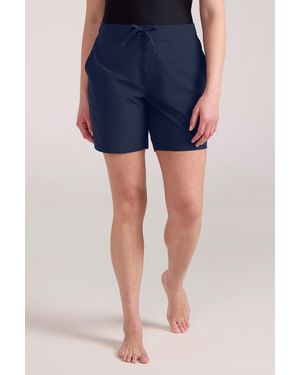 Mountain Warehouse Long Boardshorts Drawcord Fastening Quick Dry Swimming Trunks - Blue