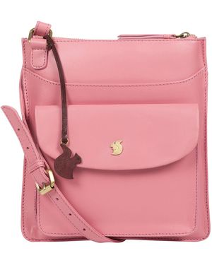 Conkca Lauryn' Leather Cross Body Bag Material_Real_Leather - Pink