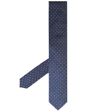 Hackett Printed Mini Pindot Ties - Blue