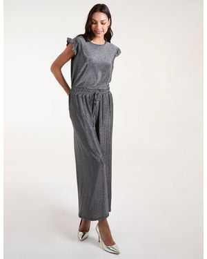 Blue Vanilla Metallic Trousers