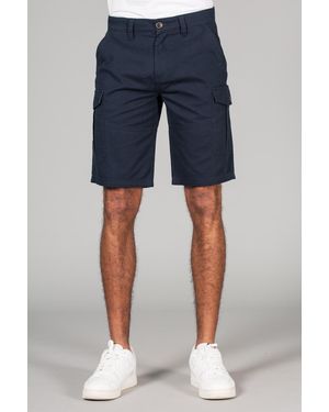 Tokyo Laundry Cotton Cargo Shorts - Blue