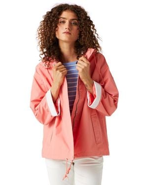 Regatta Sarika Full Zip Hooded Waterproof Coat - Red
