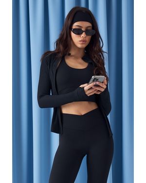 DSGN Studio Sculpt Rib Seam Detail Sports Jacket - Blue
