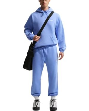 Nike Club Tracksuit Pullover Embroidered Long Sleeve - Blue