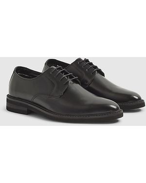 River Island Derby Shoes Pointed Toe Leather - Black