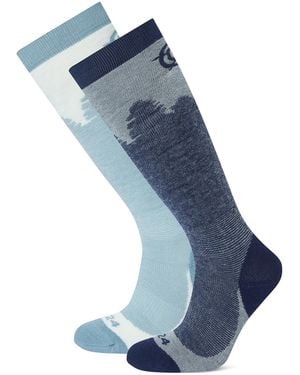 TOG24 Aprica 2 Pack Ski Sock - Blue