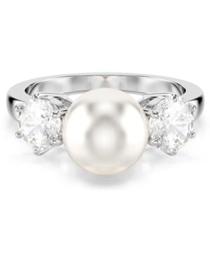 Swarovski 'Matrix' Base Metal Ring - White