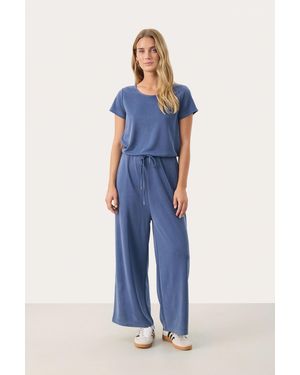Part Two Jumpsuit Relaxed Fit - Blauw