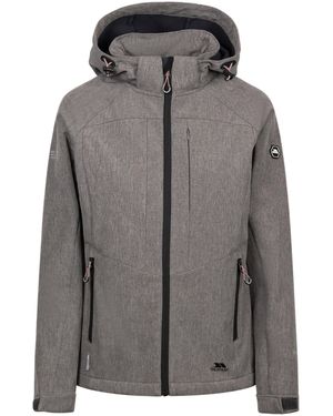 Trespass Ladies Fryatt Soft Shell Jacket Marl) - Grey