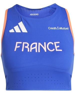 adidas Team F Crop W Gym Vest - Blue