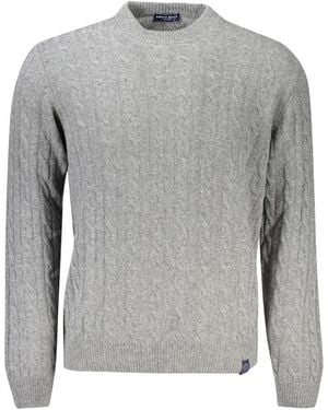 North Sails Cable Knit Crew Neck Jumper - Grey