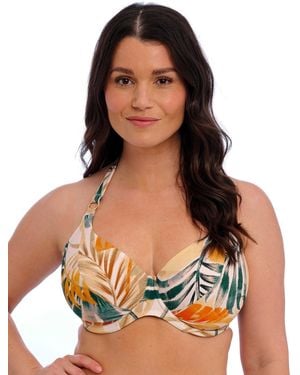 Fantasie Maya Bay Underwired Halter Bikini Top - Blue