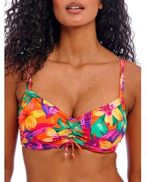 Freya Sun Haze Bralette Bikini Top - Red