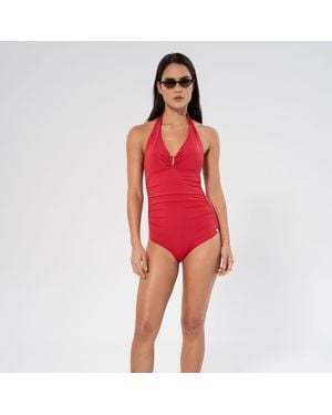 Panos Emporio Niovi Solid Swimsuit - Red