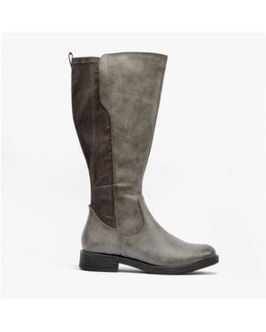 Jana 25560-29-206 Tall Boots Graphite - Brown