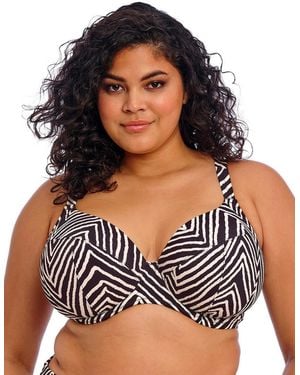 Elomi 802602 Fiji Falls Plunge Bikini Top - Black