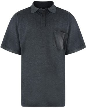 KAM Jeanswear Kam Polo Shirts Short Sleeve Plus Size - Blue