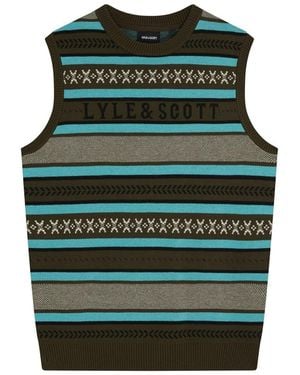 Lyle & Scott And Glen Fair Short Regular Fit Vest - Green