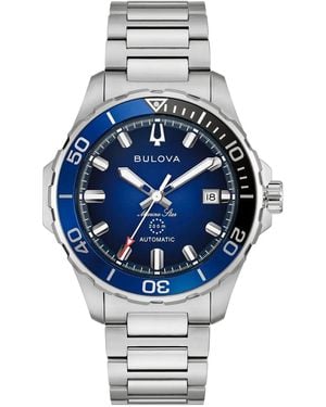 Bulova Marine Star Series B Watch 98B466 Stainless Steel - Metallic