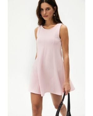 Grimelange A-Line Crew Neck Mini Dress - Pink