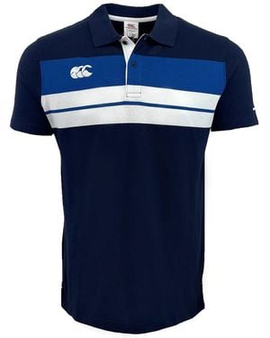 Canterbury Stripe Polo Shirt - Blue