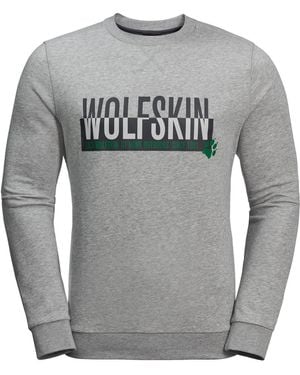 Jack Wolfskin Slogan Jumper Textile - Grey